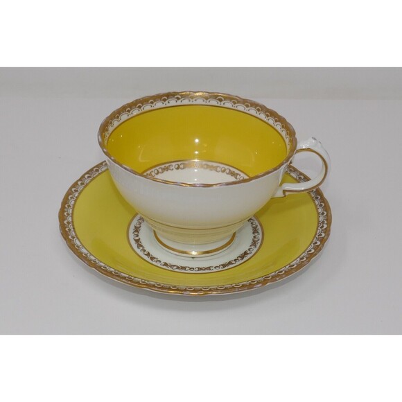 Elite HM Sutherland Tea Cup & Saucer Yellow Floral - Picture 3 of 14
